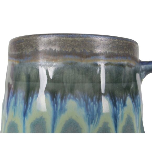 R2 Zrike Crafted Ombre Drip Glaze Stoneware Mugs 16 oz. SET OF 2 - Picture 5 of 6